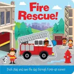 FIRE RESCUE! (PUSH AND PLAY)(場景遊戲書)(硬頁書)/IMAGINE THAT【三民網路書店】