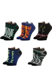 Juniors My Hero Academia 5 Pack Ankle Socks - Izuku Midoriya & All Might