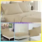 Coziest Bedding Sheets 1000TC Egyptian Cotton Select Item & Sizes Taupe Solid