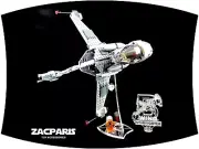 DELUXE STAND for Lego 75050 6208 B-Wing Starfighter Features 3D NAME PLATE Nice!