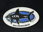 Crazy Shirts San Francisco Shark Figure Vintage Tag STICKER Set of 3