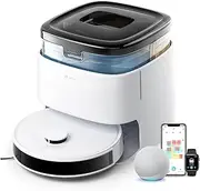 LEFANT M3 Robot Vacuum and Mop, 12000Pa Suction, 220min, dToF Navigation, 190° PSD Obstacle Avoidance, Dual Rotating Mop, Self-Emptying Station, Auto Hot Air Mop Drying, White