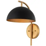 Kalco Lighting 513721BNB Marcel Wall Sconce Matte Black with New Brass