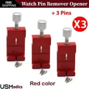 3 Pins Adjustable Watch Pins Remover Opener Spring Band Bars Strap Repair Tools