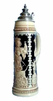 German Beer Stein Diana goddess of hunting Giantstein, replic.. KI 2034-E 2L NEW