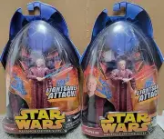 STAR WARS REVENGE OF THE SITH, PALPATINE "LIGHT SABER VARIANTS" FIGURE, 2 PACK