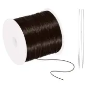 131-Yard Stretchy Bracelet String 0.8 mm Elastic String for Bracelets, Brown