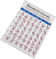 ERINGOGO 1pc Chord Chart Finger Diagram Small Chart Mandolin Guide Mandolin Chord Poster Beginners Beginner White
