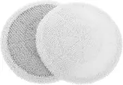 MOBUTOFU 2pcs Steam Mop Cloth Cotton Pads Steam Mop Shark Floor Steamers for All Floors Joymop Pads Neat Cleaning Shark Robot Vacuum Replacement Parts Carpet Bonnets White Cotton