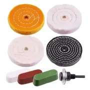 Round Polishing Buffing Wheel Pad with 3Pcs Buffing Polishing Compounds