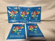 1991 Pro Set The Little Mermaid Trading Cards 5 Packs Unopened Vintage Disney