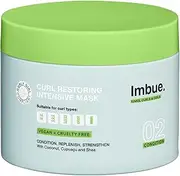 Imbue Curl Restoring Intensive Curl Mask - Vegan and 'Curly Girl' Method Friendly, Pink, 300 ml