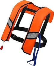 Swim Jackets Adult, Light Swim Jacket for Adults, Reflective Automatic Inflating Nylon Personal Flotation Devices for Paddle Board Floating Kayaking Boating Men Women