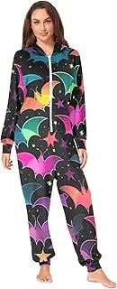 [ODAWA] Purple Paint with Gold Swirls Adult Onesies Pajamas Hooded Unisex Jumpsuit Sleepwear Jumpsuit Costume for Women Men