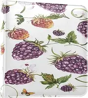 Photo Album Binder Photo Book Sweet Berry Fruit Purple White Self Adhesive Scrap Book Photo Albums Family Albums For Photos 6x8