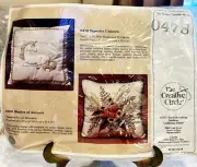 VTG 1986 The Creative Circle #0478 “Tapestry Unicorn” Embroidery Pillow Kit NOS