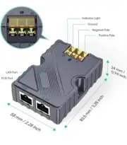 Starlink 150w GigE PoE Injector 48-57V 3A Surge Protector ESD Internet Protectio