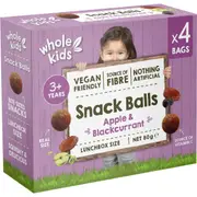 Whole Kids Snack Balls Apple & Blackcurrant 4 pack