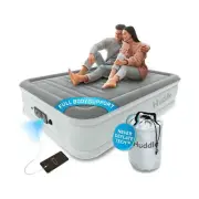 Huddle Luxury Air Bed with Patented Dual Pump SlumberGuard™ Premium Techno