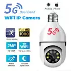 5GHz Wireless Wifi IP Camera E27 Bulb Home Security Lamp Light HD 1080P Camera