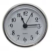 61mm Quartz Replacement Silver Bezel Clock Inserts Arabic Numerals 57-59mm Hole