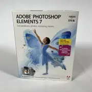 Adobe Photoshop Elements 7 CD ROM CIB Big Box (Brand NEW, Factory Sealed)