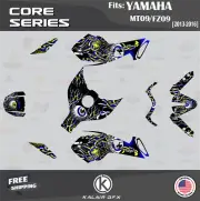 Graphics Kit for YAMAHA MT-09 FZ-09 (2013-2016) Core - BLUE-YELLOW
