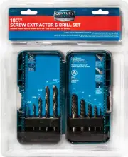 Century Drill & Tool 88710 10pc Screw Extractor & Drill Set