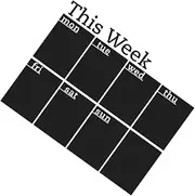 GRADENEVE Removable Chalkboard Calendar Wall Sticker Daily Use Schedule Board for Home Office School Erasable Design Smooth Surface Convenient Planning