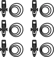 Create idea 6pcs Fishing Rod Hook Plastic Bait Rack Holder Fishing Accessory Tool Used for Efficient and Universal Fishing Rod Fishing Accessories