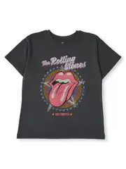 Girls Rolling Stones Tee 9 CHARCOAL (MUSIC)