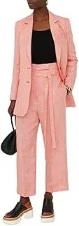 [Kromoc] Women's Tweed 2Pcs Suit Notch Lapel Two Buttons Tuxedos for Formal Party Prom