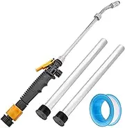 Mornajina 4 Packs RV Water Heater Anode Rod & RV Water Heater Flush Wand Kit, 9.25"L x 3/4" NPT Thread Magnesium Rod and Metal Tube Water Tank Flusher RV Hot Water Heater Anode Rod