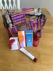 Shiseido Make Up Bag And Samples Six Piece Set Pink Tokyo Ginza Crossing Read