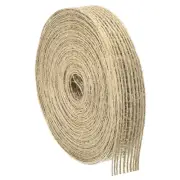 Burlap Fabric Ribbon, 9/16 Inch Natural Fabric Burlap Jute Ribbon, 11 Yards