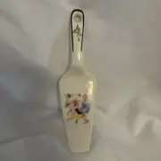 Harker Oriental Poppies Pottery Pie or Cake Server