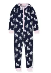 NEW PETER ALEXANDER NAVY WHITE BUNNY ONE PIECE WAFFLE JUMPSUIT JNR SIZE 4