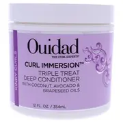 Ouidad Curl Immersion Triple Treat Deep Conditioner by Ouidad for Unisex - 12 oz Conditioner