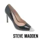 【STEVE MADDEN】EVELYN-C 拼接尖頭細跟高跟鞋(黑色)