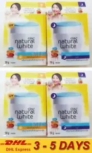 2 set Olay Natural Bright All In One Fairness Whiten Cream SPF24 Day Night 50g
