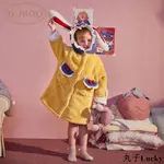 丸子LUCKY-GUKOO/果殼秋冬女童睡衣睡袍睡裙兒童睡衣珊瑚絨家居服加厚睡衣