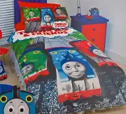 ~ Thomas the Tank - DOONA DOUBLE BED QUILT COVER 3 TRAINS Percy & James