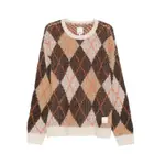 [Emporio Armani] Emporio Armani New York Capsule Collection Argyle-pattern Jumper M BROWN