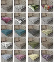 Ambesonne Abstract Pattern Flat Sheet Top Sheet Decorative Bedding 6 Sizes