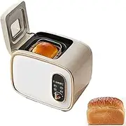 Automatic Mini Breadmaker, Electric Bread Maker with 15H Timer&1h Keep Warm, Yogurt Cake Toast Baking Machine with 13 Program Setting, Visual Glass Window, for Kitchen Restaurant Home