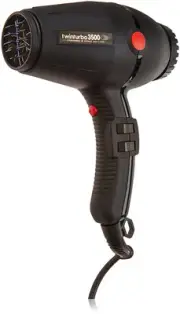 New Turbo Power Twin turbo 3500 Ceramic And Ionic Hair Dryer with two nozzles