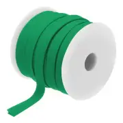 1/2 Inch Double Fold Bias Tape Continuous Bulk Bias Tape (Green 25 Yards)