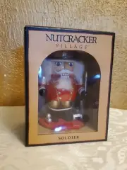 Nutcracker village 10 year anniversary 1999 soldier Christmas decor