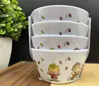 Peanuts THANKSGIVING DAY Charlie Brown MELAMINE Appetizer/Snack Bowls (SET OF 4)