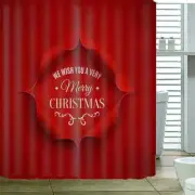 Curtain Have Subtitles 3D Shower Curtain Waterproof Fabric Bathroom Decoration